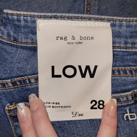 RAG AND BONE medium wash boyfriend  distressed boyfriend jeans size 6 and size 8 - Picture 15 of 15
